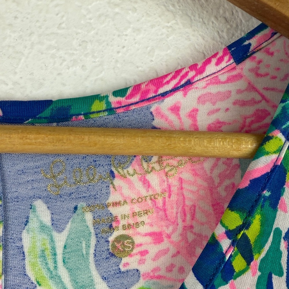 Perfect like new Lilly Pulitzer Beacon Dress in Multi Fan Club XS - Picture 6 of 8